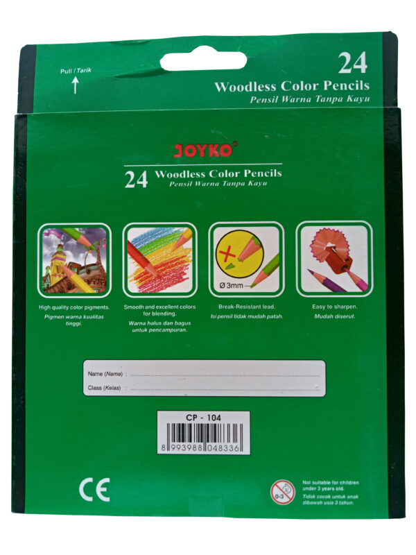 Pensil Warna Joyko CP-104 24 Warna